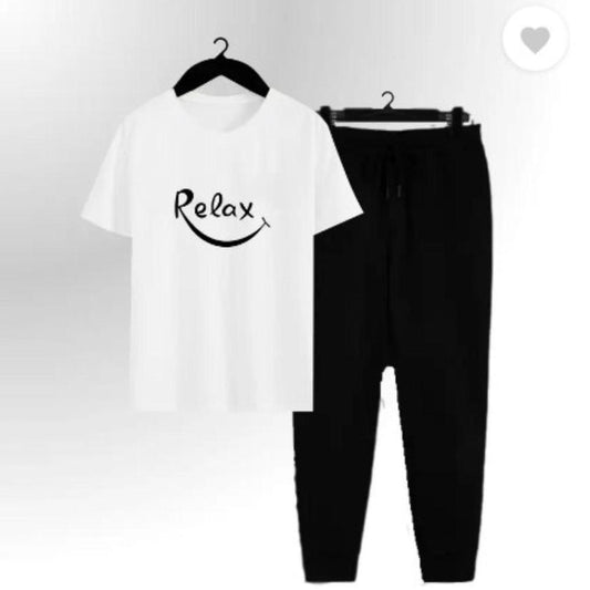 Relax Printed T-Shirt & Jogger Pants Set – Casual Loungewear