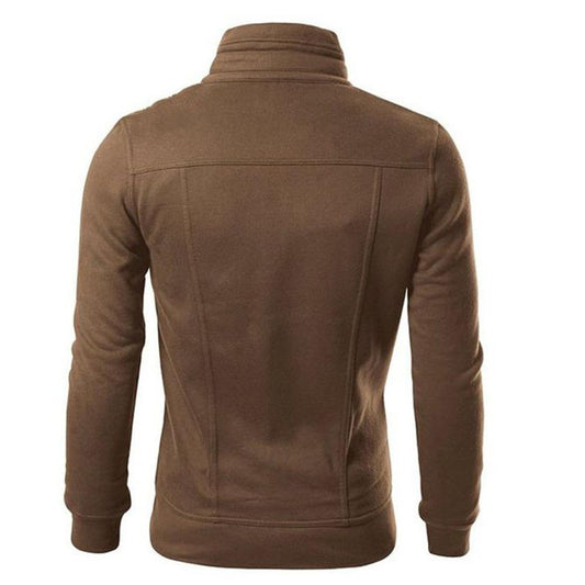 Men’s Casual Slim Fit Jacket – Brown Stylish Design